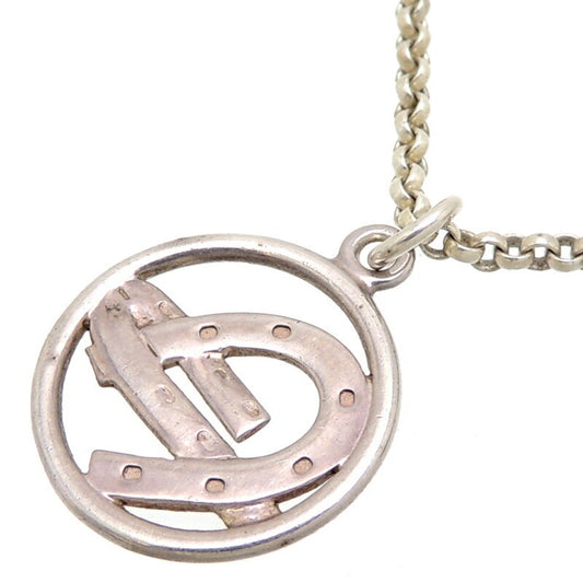 Hermes SV925 Horseshoe Women's Necklace Silver 925