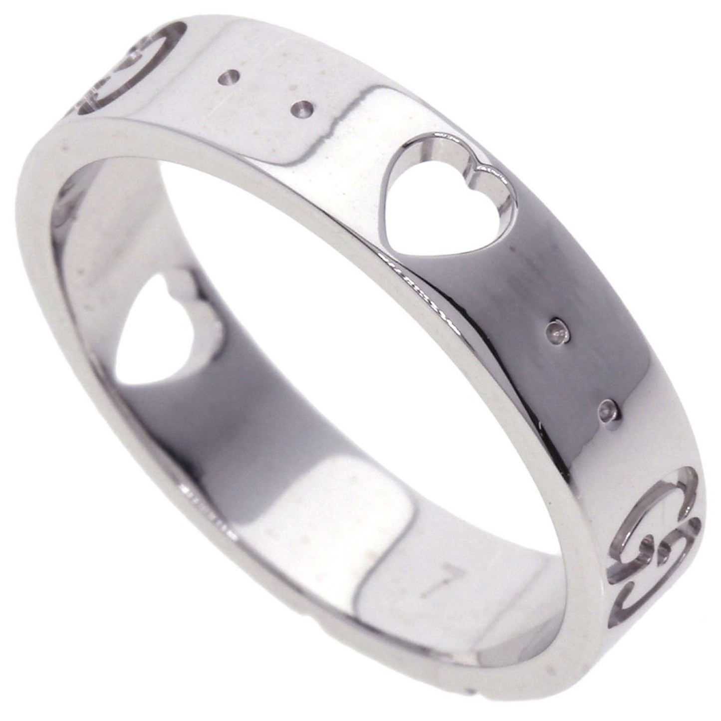 Gucci Icon Amor #7 Ring in 18K White Gold for Women