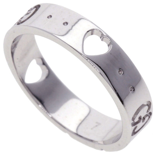 Gucci Icon Amor #7 Ring in 18K White Gold for Women