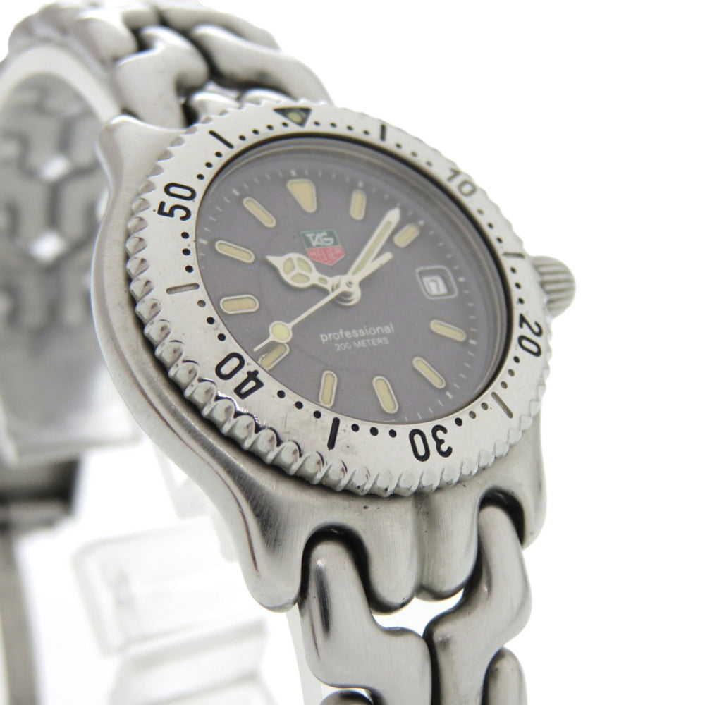 TAG Heuer Cell Date WG1313-2 Stainless Steel Gray Quartz Watch 0667TAG HEUER — Good