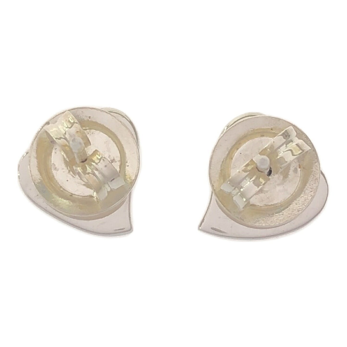 GUCCI Gucci Earrings Heart GG Interlocking Silver Ivory AG925 Mikunigaoka Store