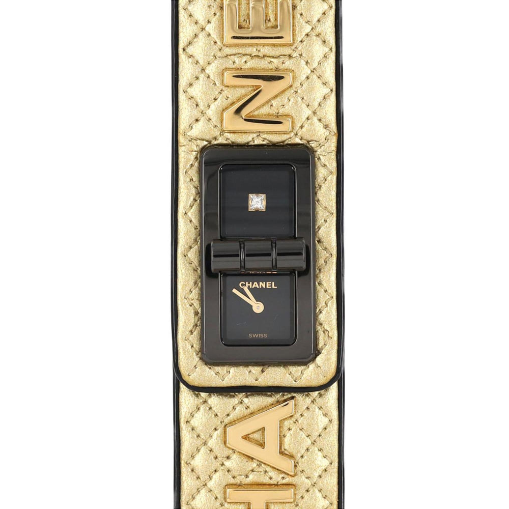 Chanel Code Coco Cyber Gold 1P LIMITED H7945 SS Wristwatch Quartz — Very Good