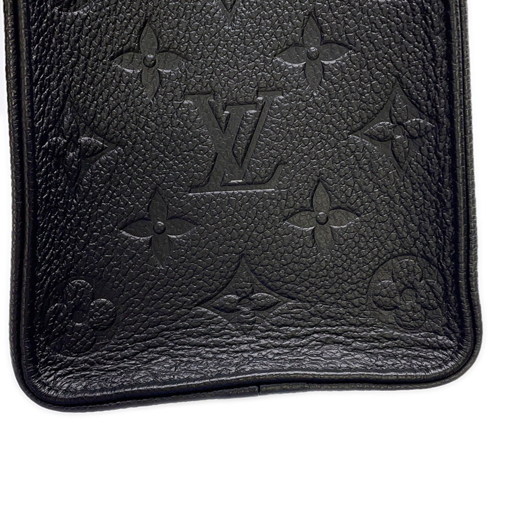 Louis Vuitton Monogram Empreinte OnTheGo PM Handbag M45653 Black 2-way LOUIS VUITTON — Like New