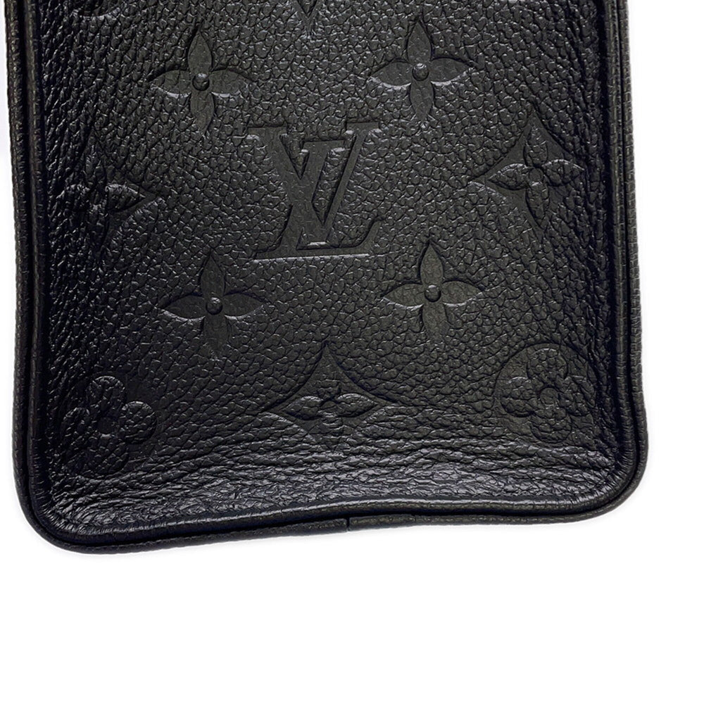 Louis Vuitton Monogram Empreinte OnTheGo PM Handbag M45653 Black 2-way LOUIS VUITTON — Like New