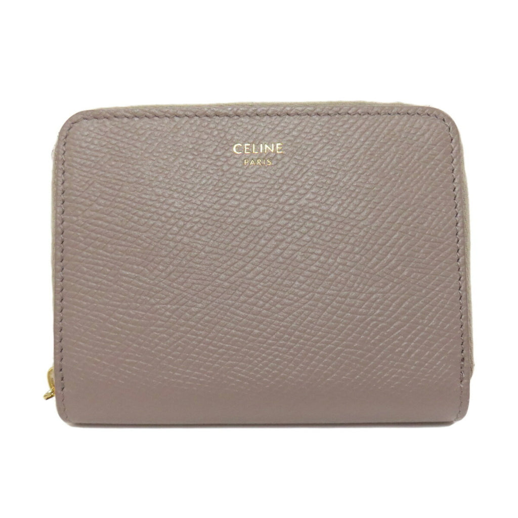 Celine Wallet/Coin Case Leather Women's
