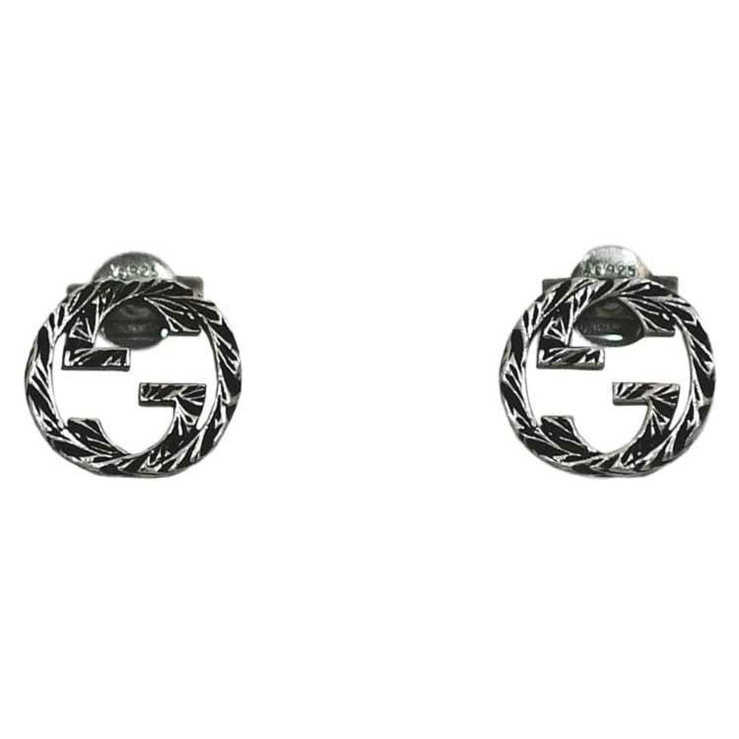 Gucci earrings ec-21974 silver interlocking Ag 925 GUCCI GG Flora for women, men and unisex