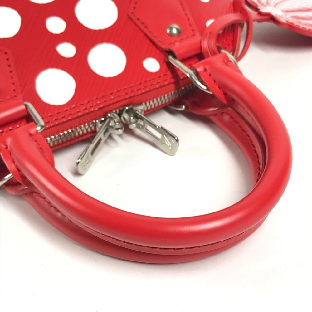 LOUIS VUITTON M21698 LV x YK Yayoi Kusama Epi Infinity Dot Polka Alma BB Shoulder Bag 2-Way Crossbody Handbag Leather Women's Red — Like New