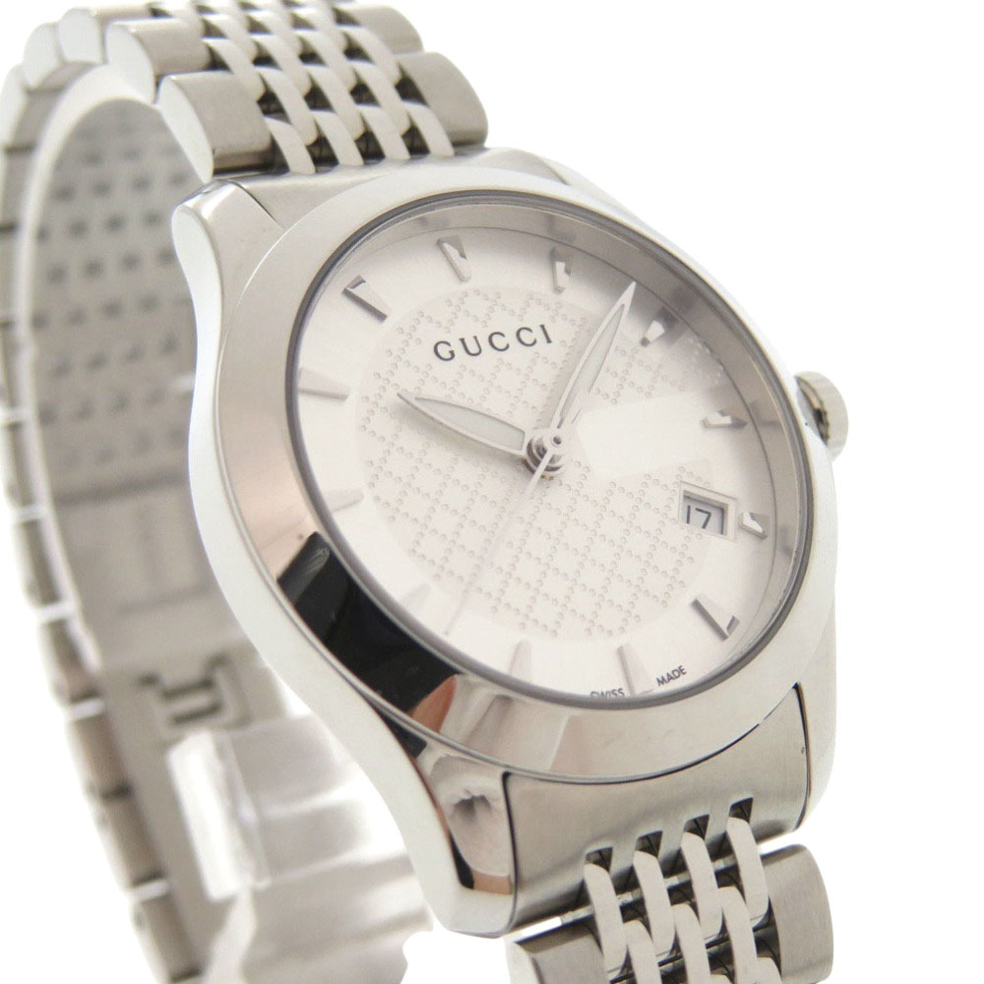 Like new Gucci G-Timeless 126.5 stainless steel silver quartz watch 1757GUCCI — Like New