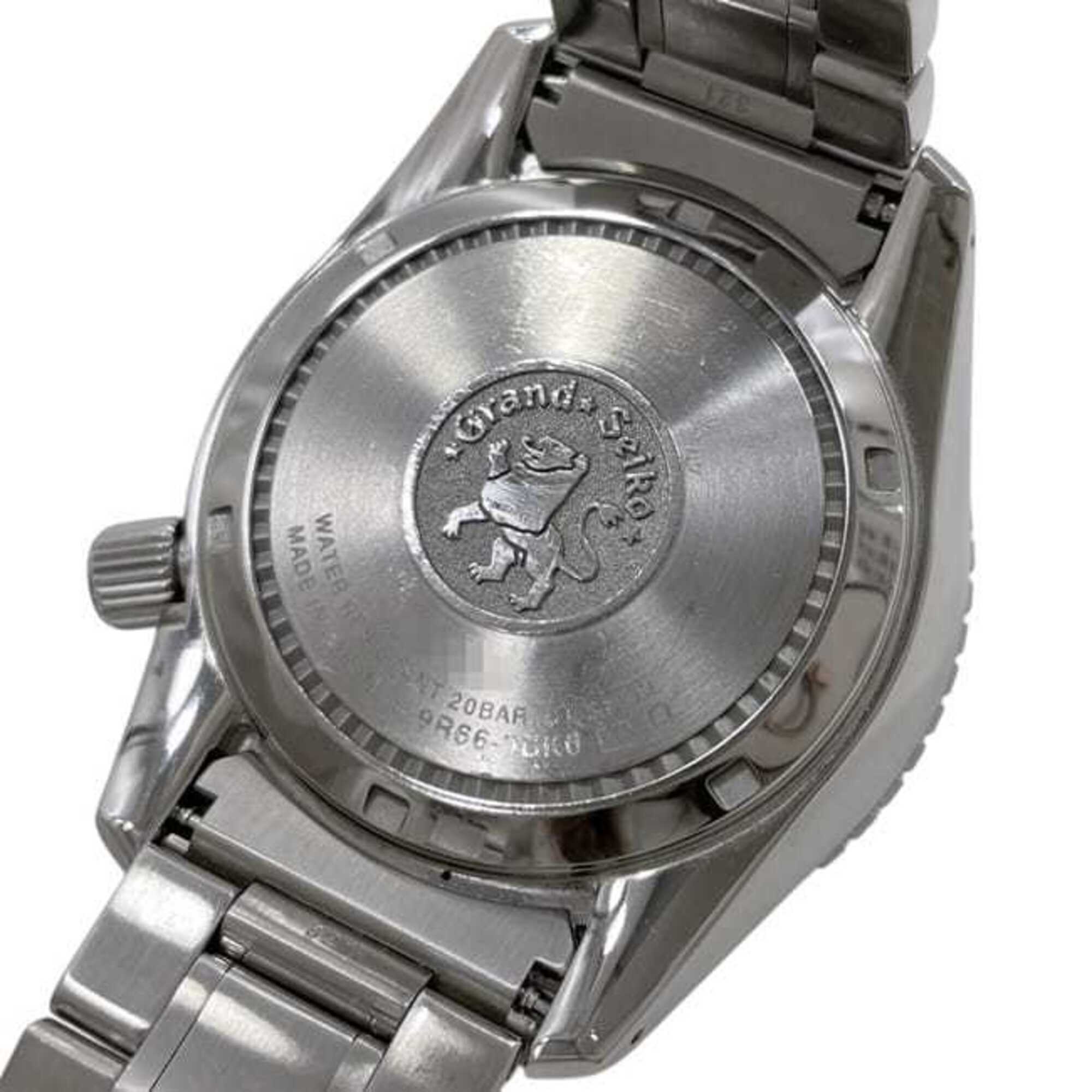 Grand Seiko Sport GMT Watch, Black, White, Silver, Spring Drive, SBGE277 9R66-0BK0, Automatic, Stainless Steel — Very Good