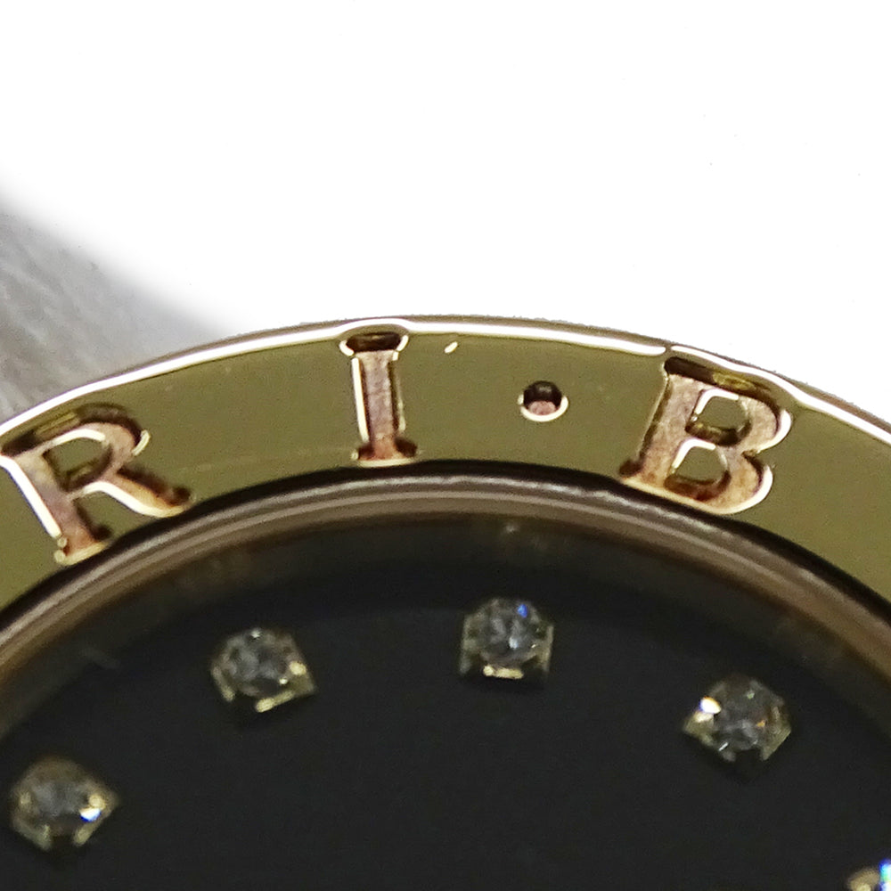 Bulgari BVLGARI Women's Watch, Brand: Tubogas, 12-Diamond Quartz Movement, 750YG (Yellow Gold) and 18K Stainless Steel (SS), Size L, Bangle, Round. (BB232T) — Good