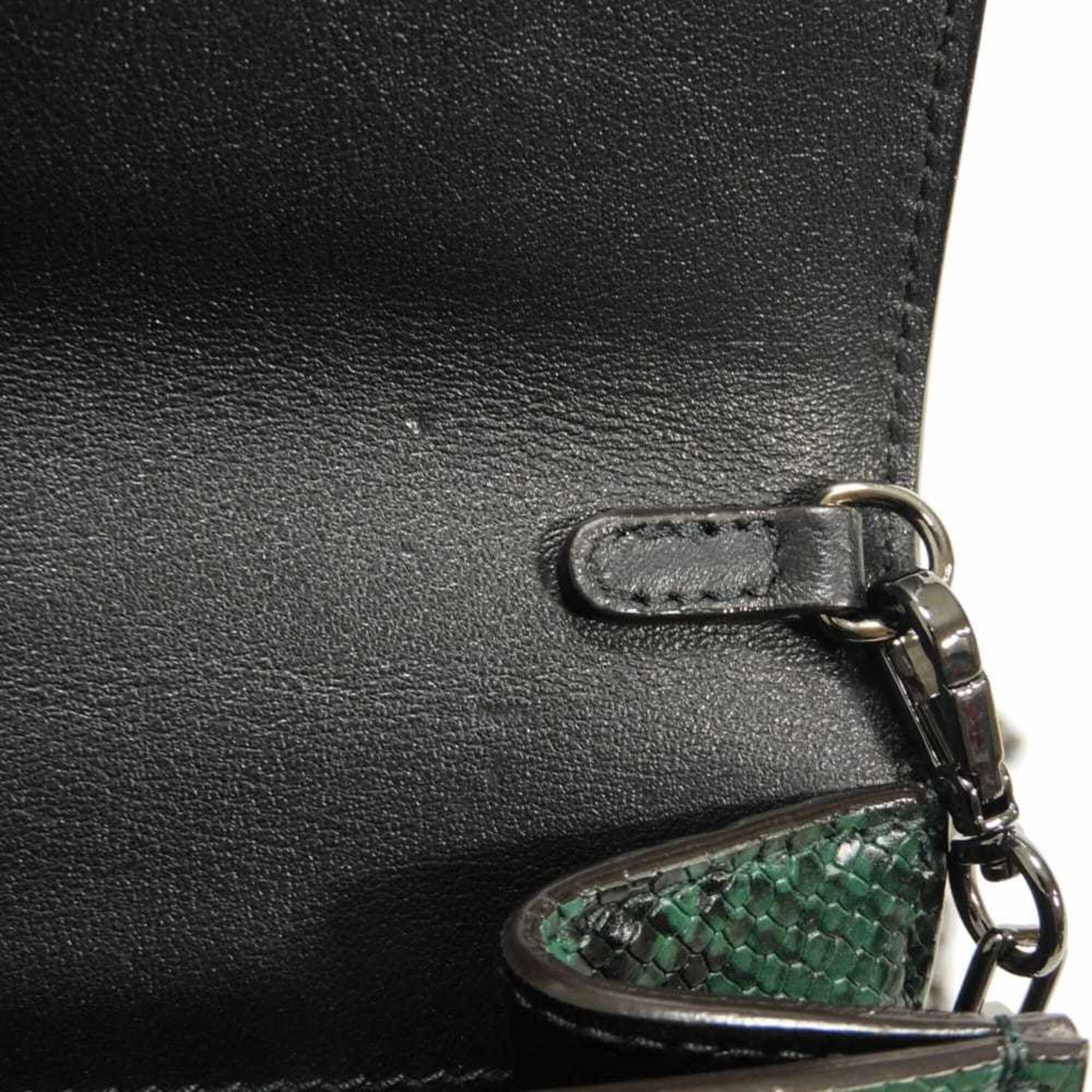 Jimmy Choo JIMMY CHOO Shoulder Bag Varenne Chain New Logo Snake 2WAY Clutch JC Green 202VARENNE Men's Women's — New - Store Return