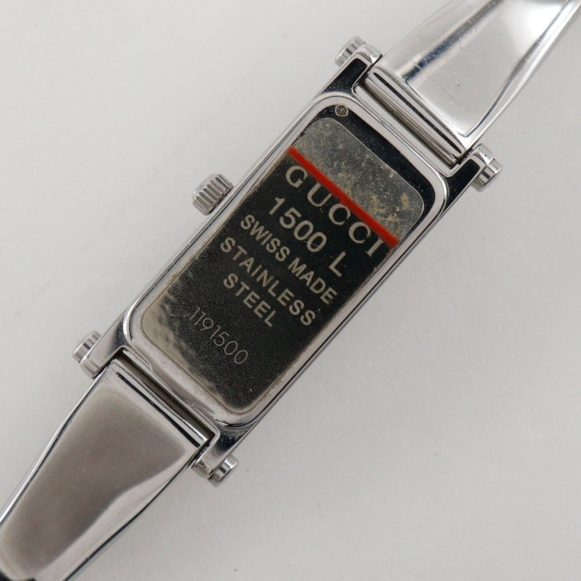 Gucci GUCCI Watch 1500L Stainless Steel Quartz Analog Display Silver Dial Women's — Good
