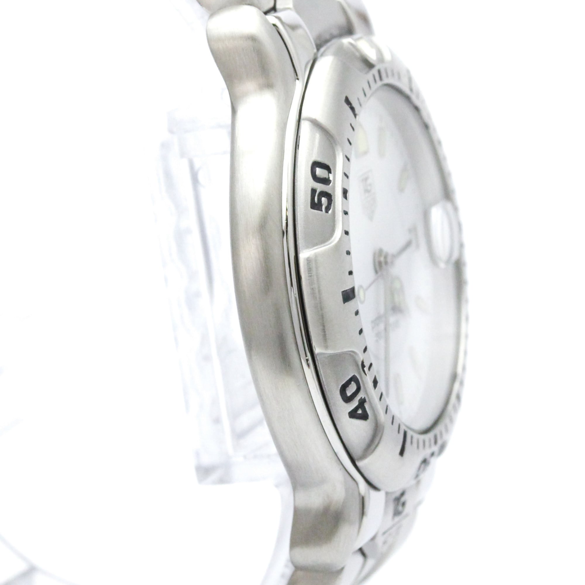 TAG HEUER 6000 Professional Steel Quartz Mens Watch WH1111 Polished — Very Good