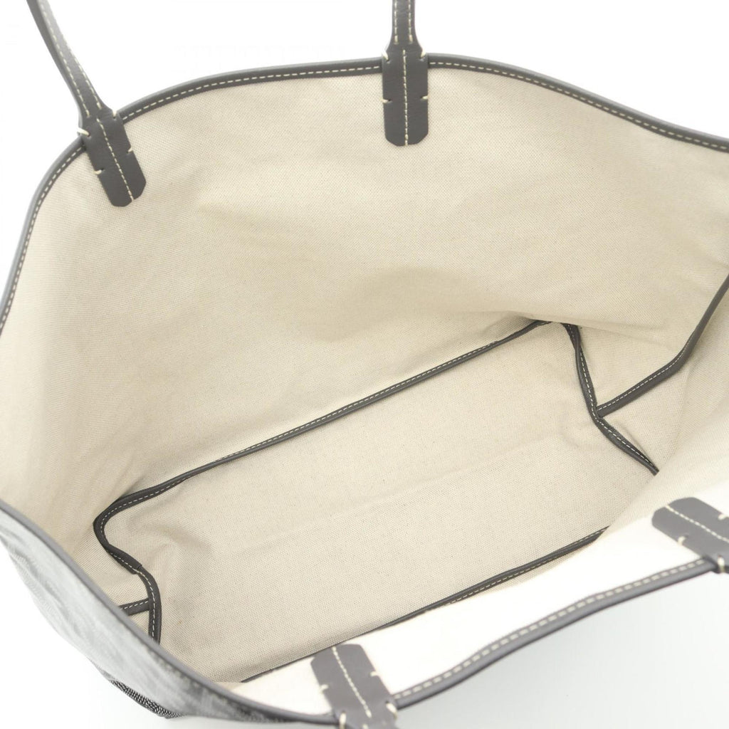 Goyard Saint Louis PM Tote Bag, Coated Canvas and Leather, Women's, Gray, Multicolor