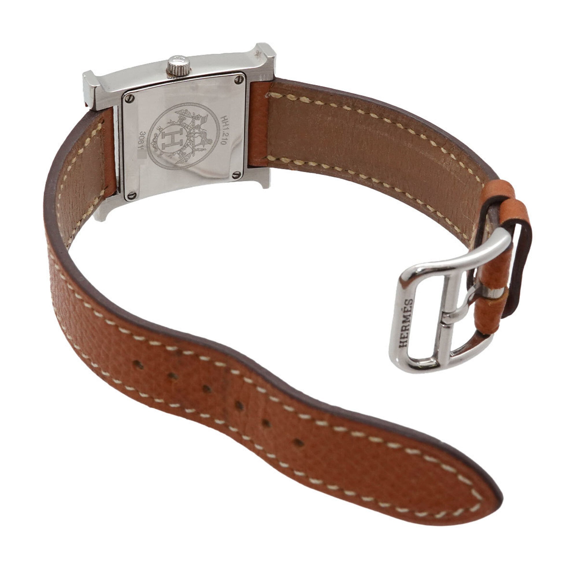 Hermes H-Watch HH1 210 Women's Watch Silver Quartz H — Very Good