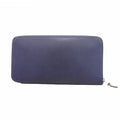 Hermes Hermès Azap Long Silk In Epsom Leather Wallet, Blue Ankle, C Stamp, Women's, P2154602