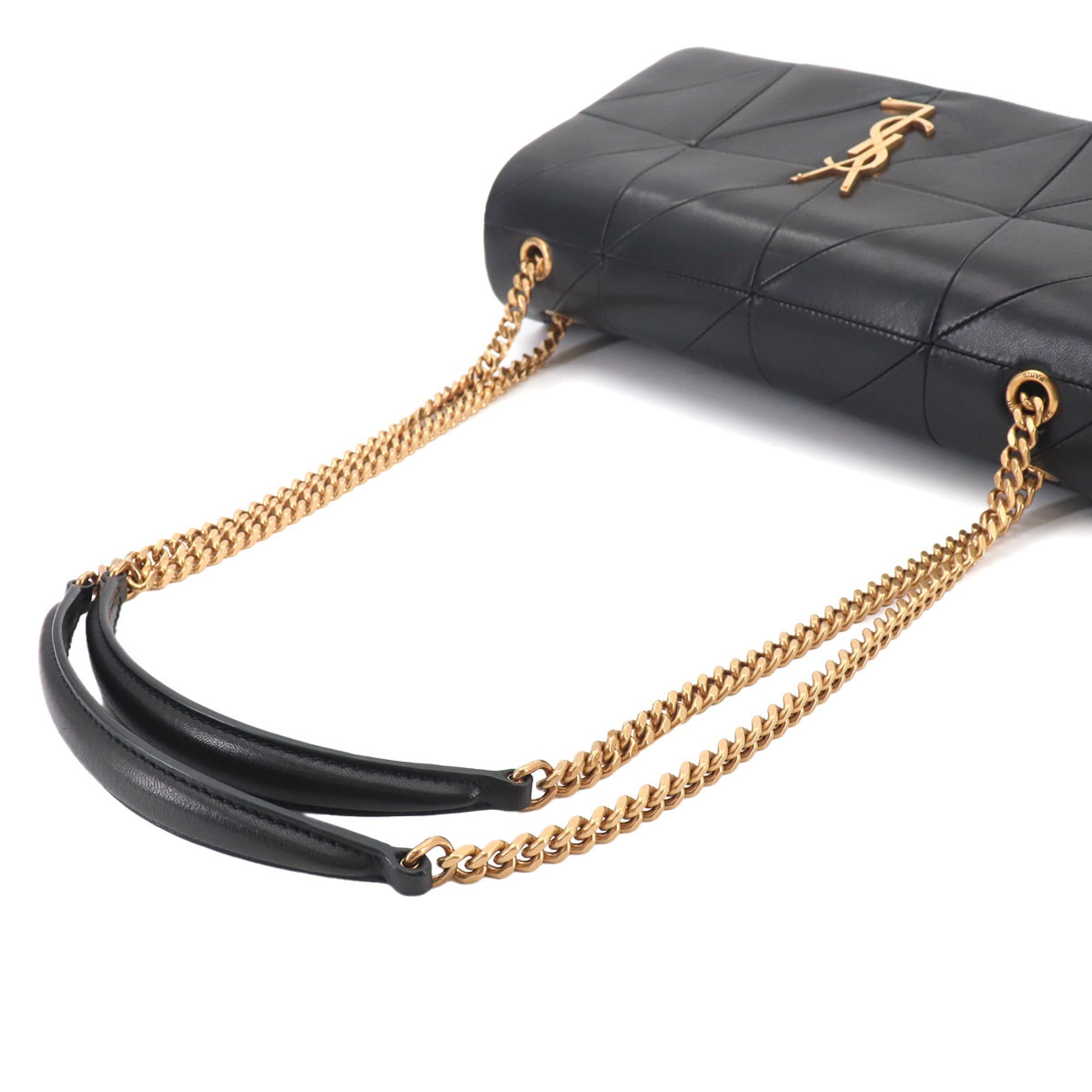 Saint Laurent Jamie Chain Shoulder Handbag, Leather, Black, 515821 — Like New