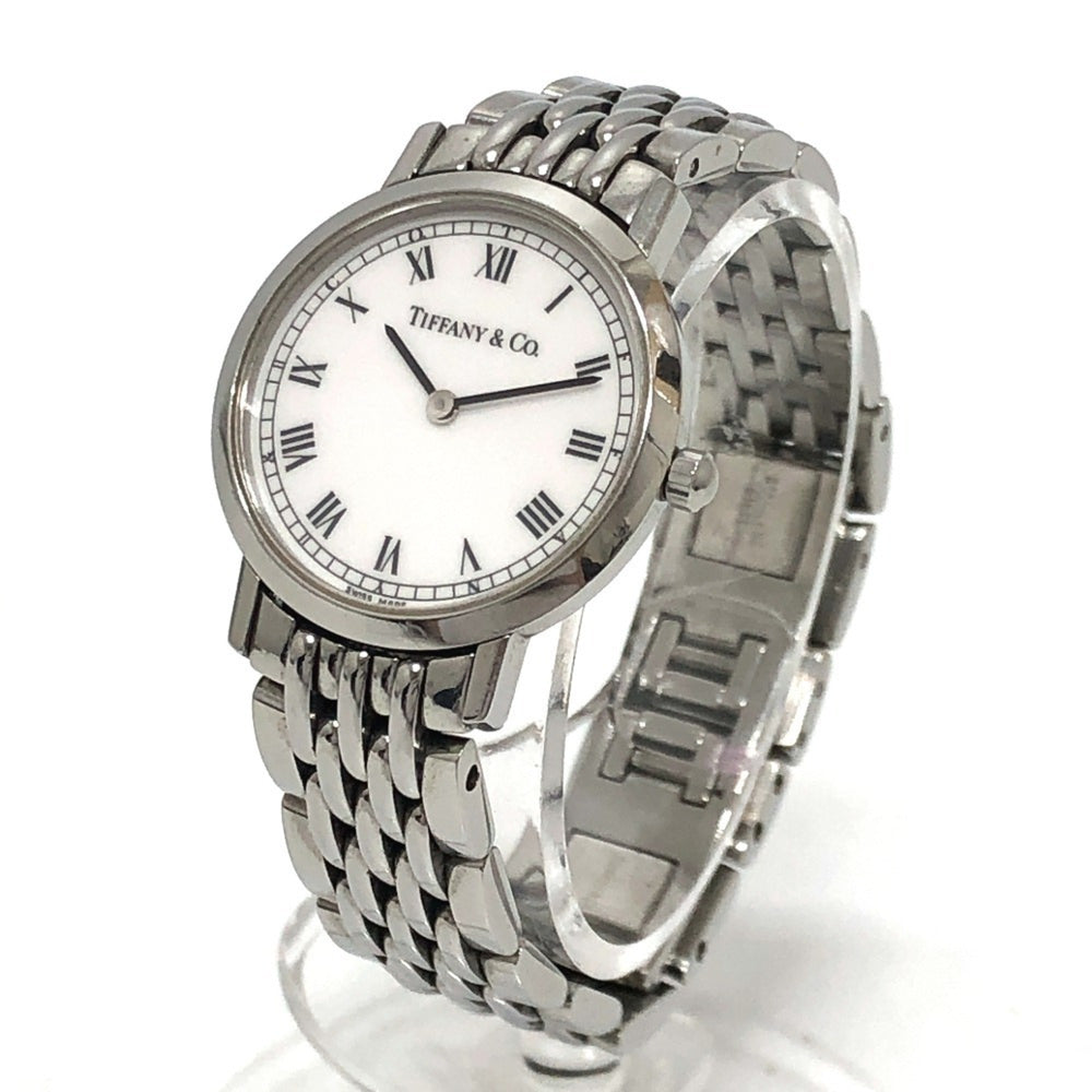 TIFFANY&Co. Tiffany M1510 Classic Quartz Round 2 Hand Analogue Watch SS Ladies Silver — Good