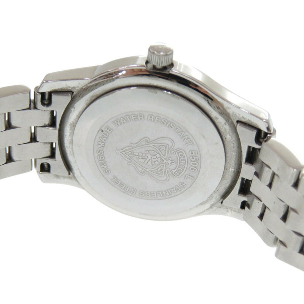 Gucci 5500L Stainless Steel Black and Silver Quartz Watch with Dial 1492GUCCI — Good