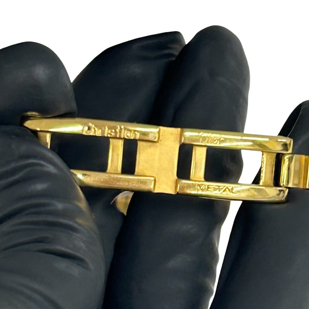 Christian Dior Vintage Baghira GP Quartz Watch Gold Black 38257 — Good