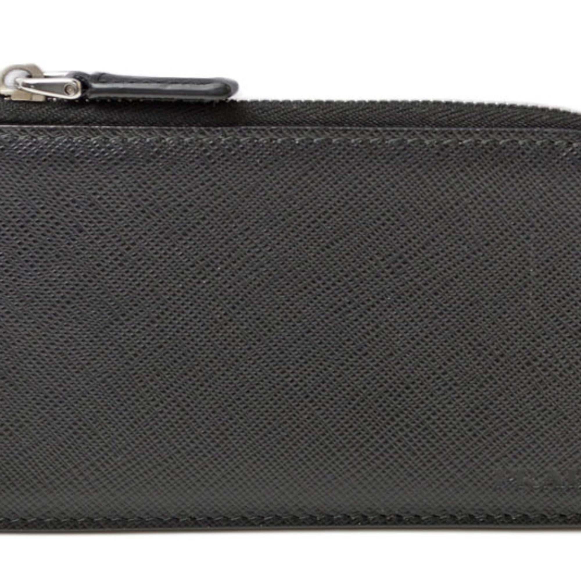 Prada Fragment Case, Card Coin Leather, Nero Black