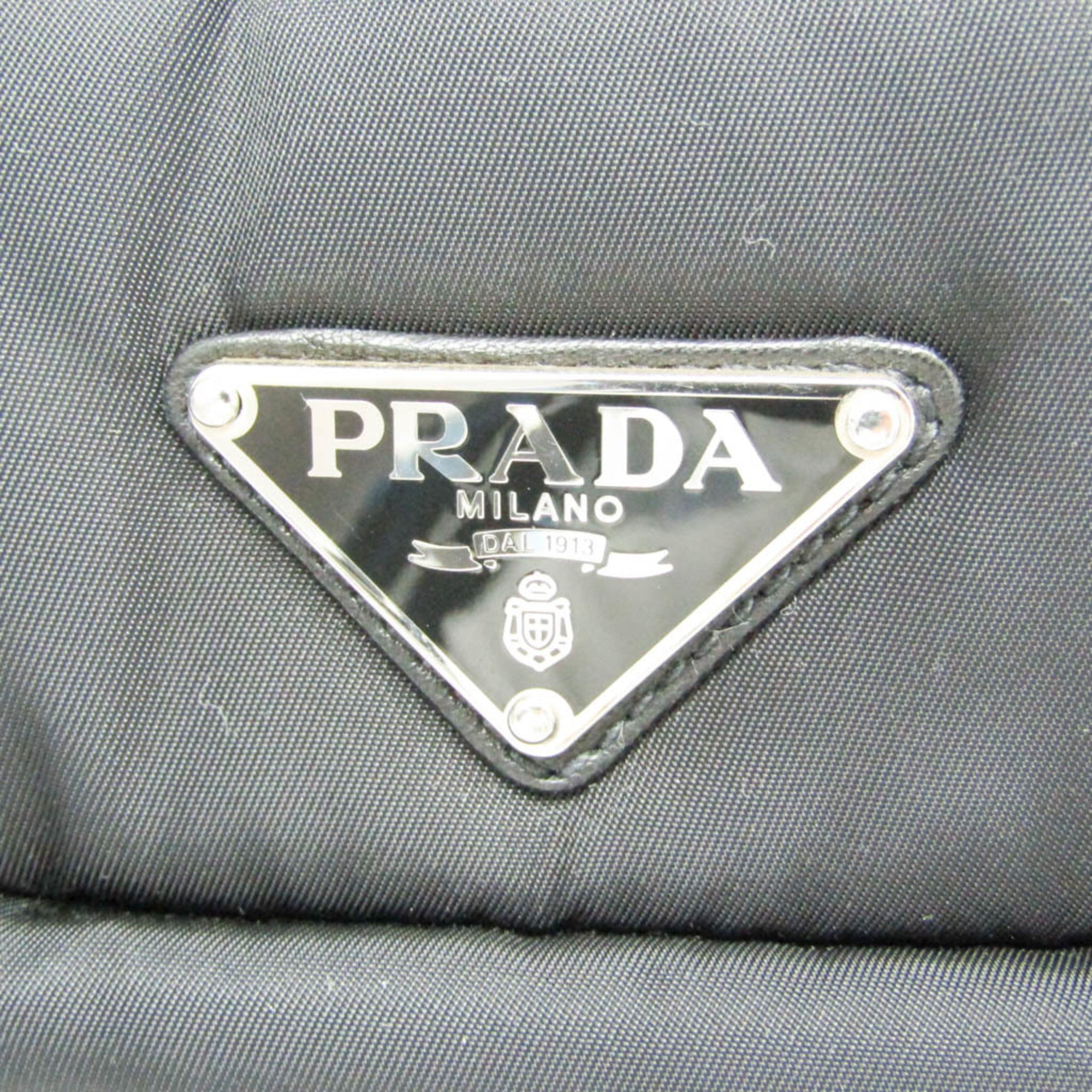 Prada TESSUTO BOMBER 1BG059 Women's Nylon Handbag Black — Like New