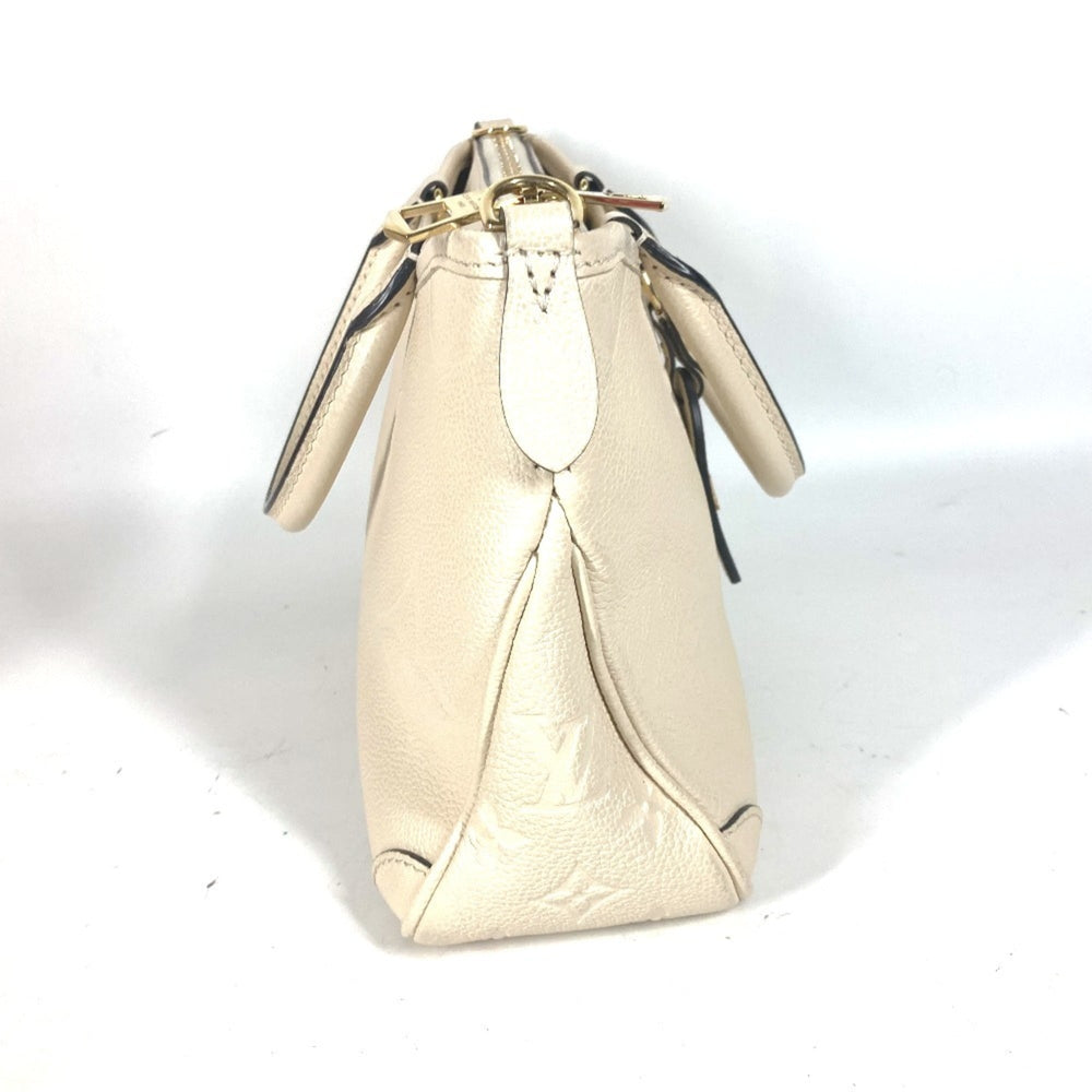LOUIS VUITTON M46503 Monogram Empreinte Trianon PM Bag Handbag Tote Shoulder Leather Women's Crème White G-241125-63 — Like New