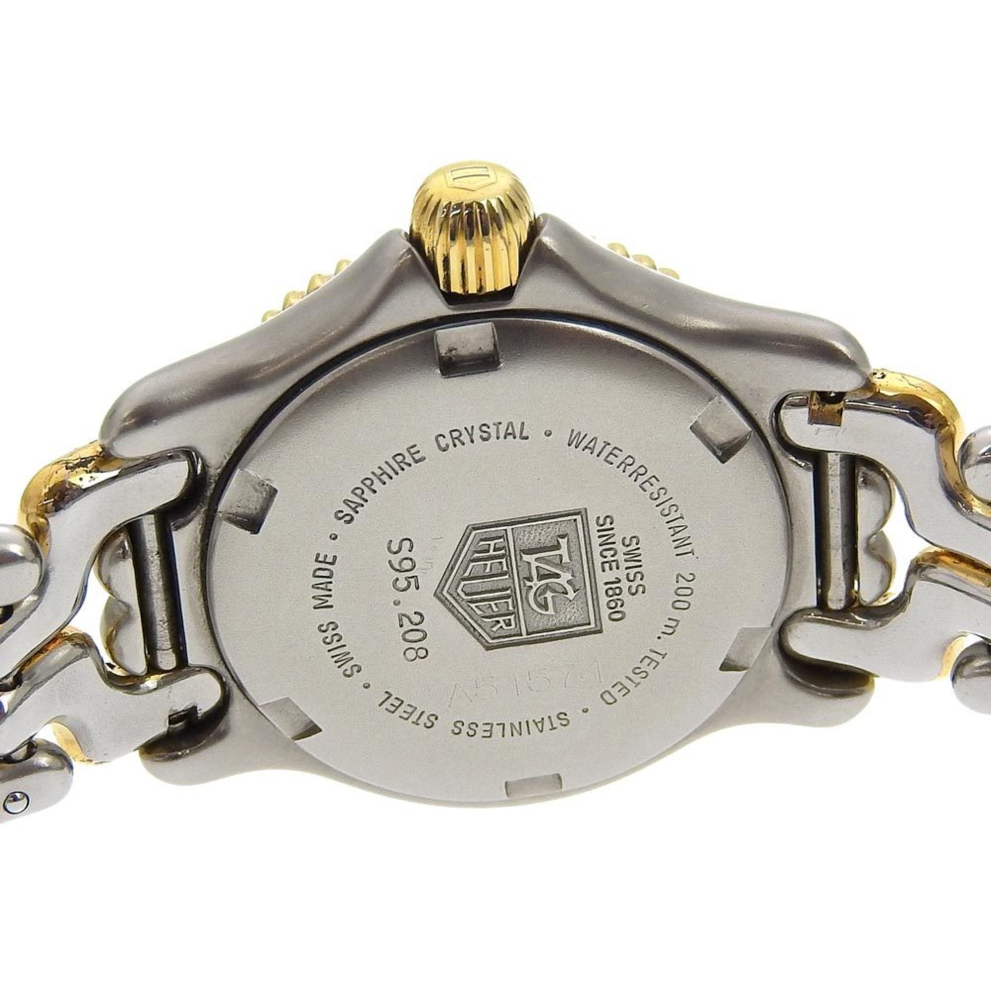 TAG HEUER Professional Watch, Two-tone, S95-208, Stainless Steel, Quartz, Analog Display, Grey Dial, Professional, Women's — Good