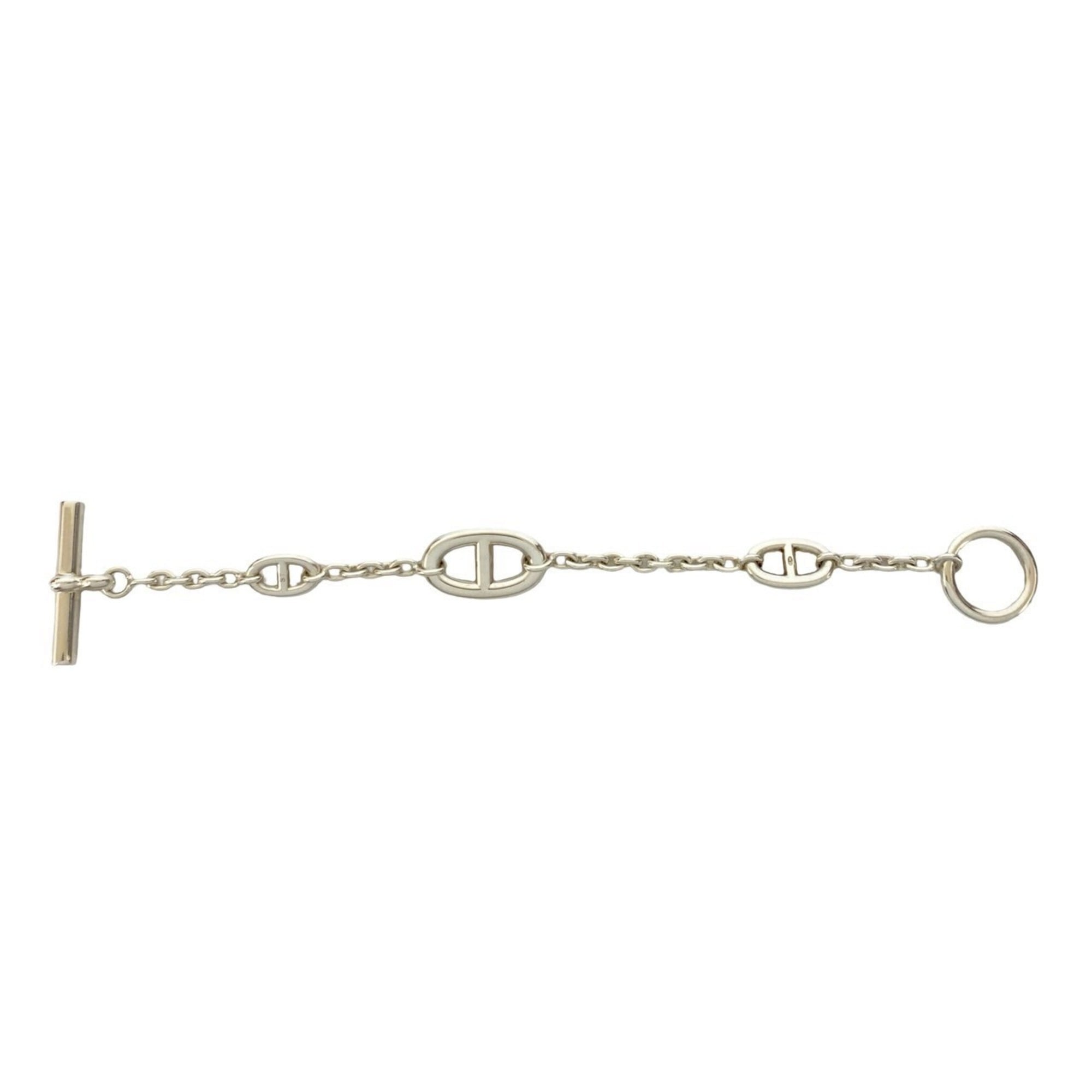 HERMES Farandole Silver 925 Chain Bracelet, 122-9