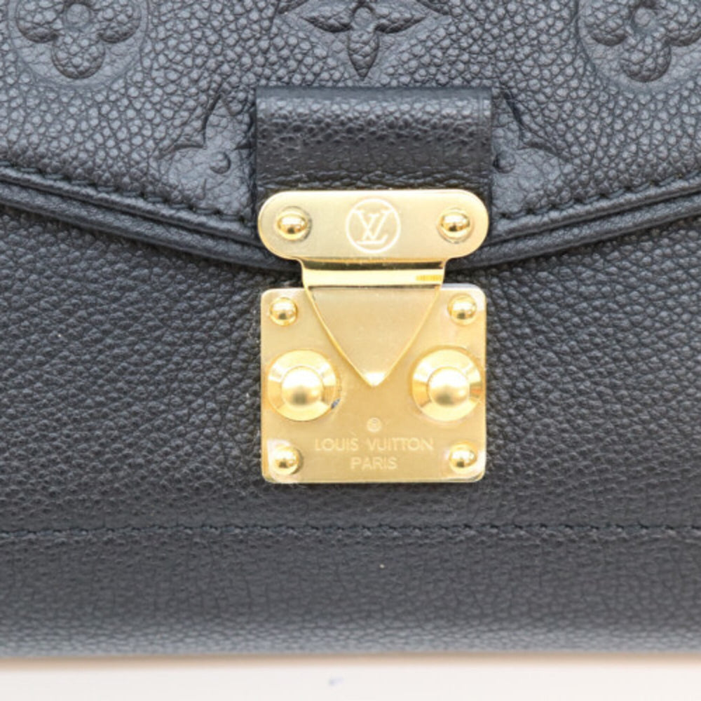 LOUIS VUITTON M48931 Empreinte Black Saint Germain PM Shoulder Bag, with Gold Hardware, Women's — Like New