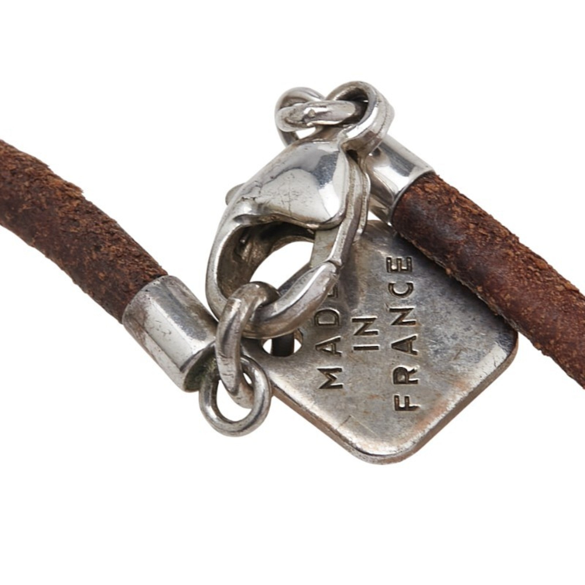 Louis Vuitton Cup 2003 Limited Edition Kiwi Choker in Silver and Brown SV925 Leather for Women