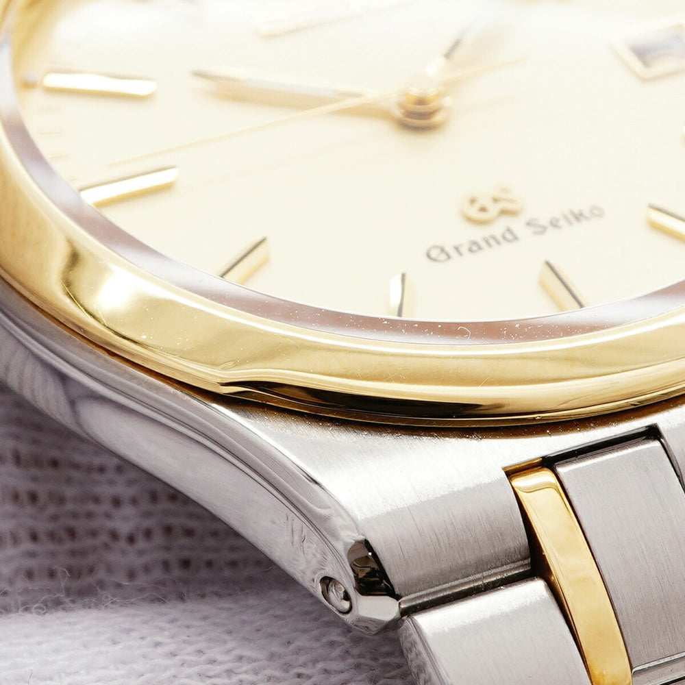 Seiko Grand SBGG002 8N65-9000 Gold Dial Men's Watch — Very Good
