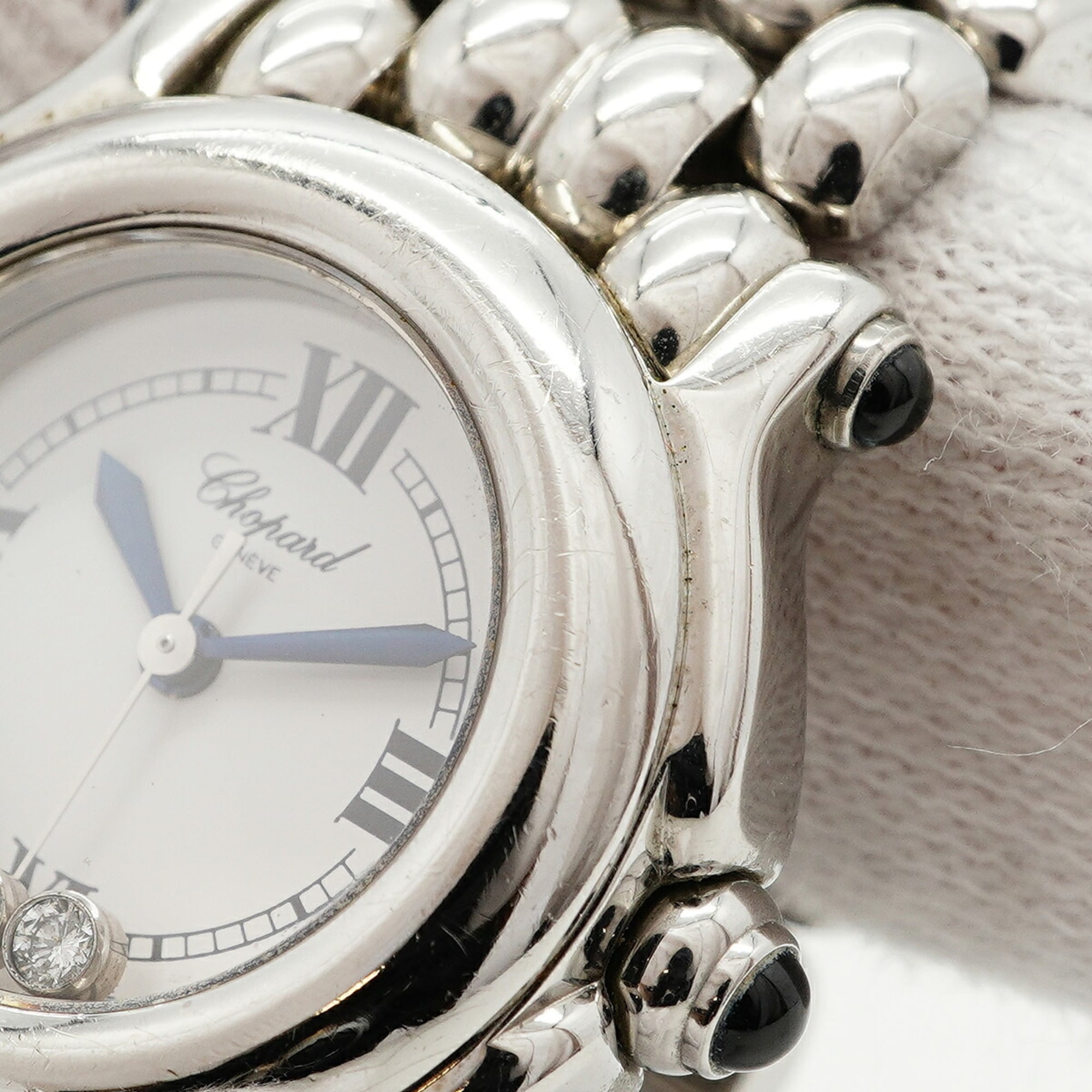 Chopard Happy Sport Diamond 27 8250-23 White Dial Women's Watch — Good