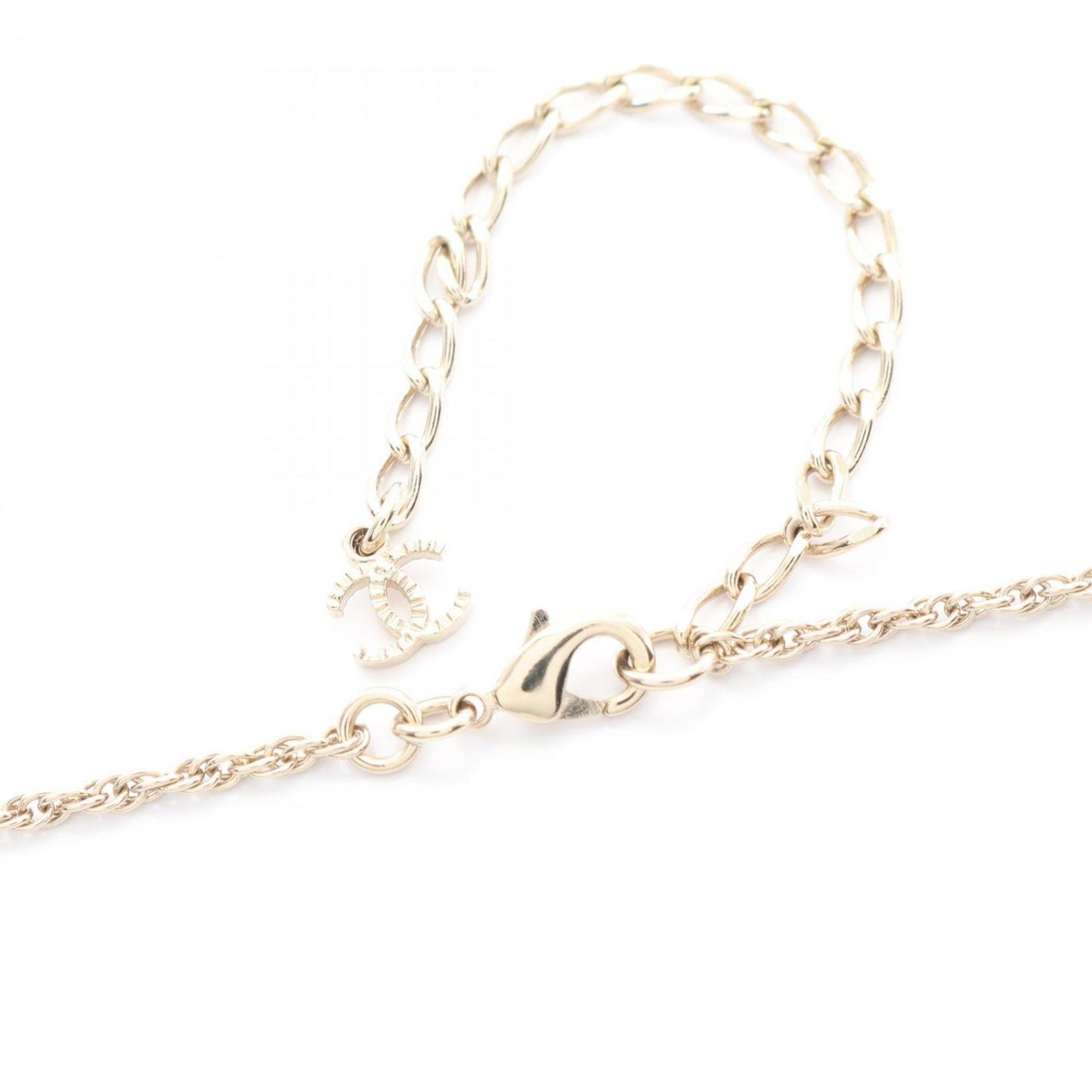 CHANEL Coco Mark Star Necklace with Gold-Plated Rhinestones, Multicolor, for Women