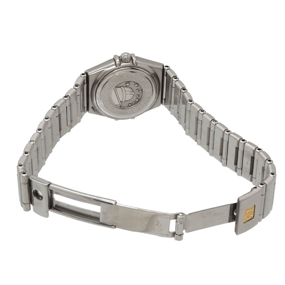 Omega Constellation Mini Cindy Crawford Limited Edition (1997 pieces) 1563 85 Ladies' Watch 12P Diamond Navy Quartz — Very Good