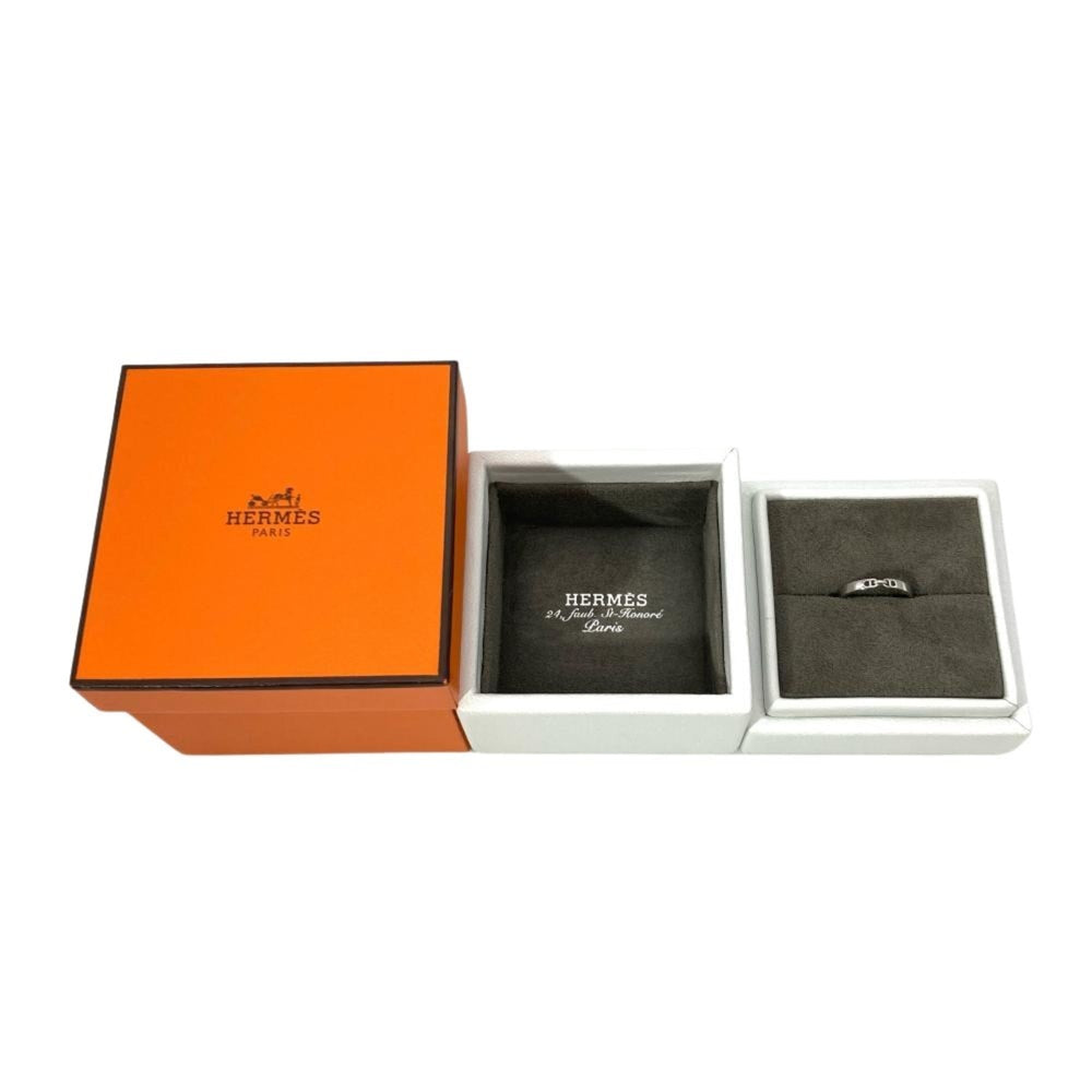 Hermes Everchaine d'Ancre PM Ring, Size 49, Platinum 950, 3.2g, Women's — Like New