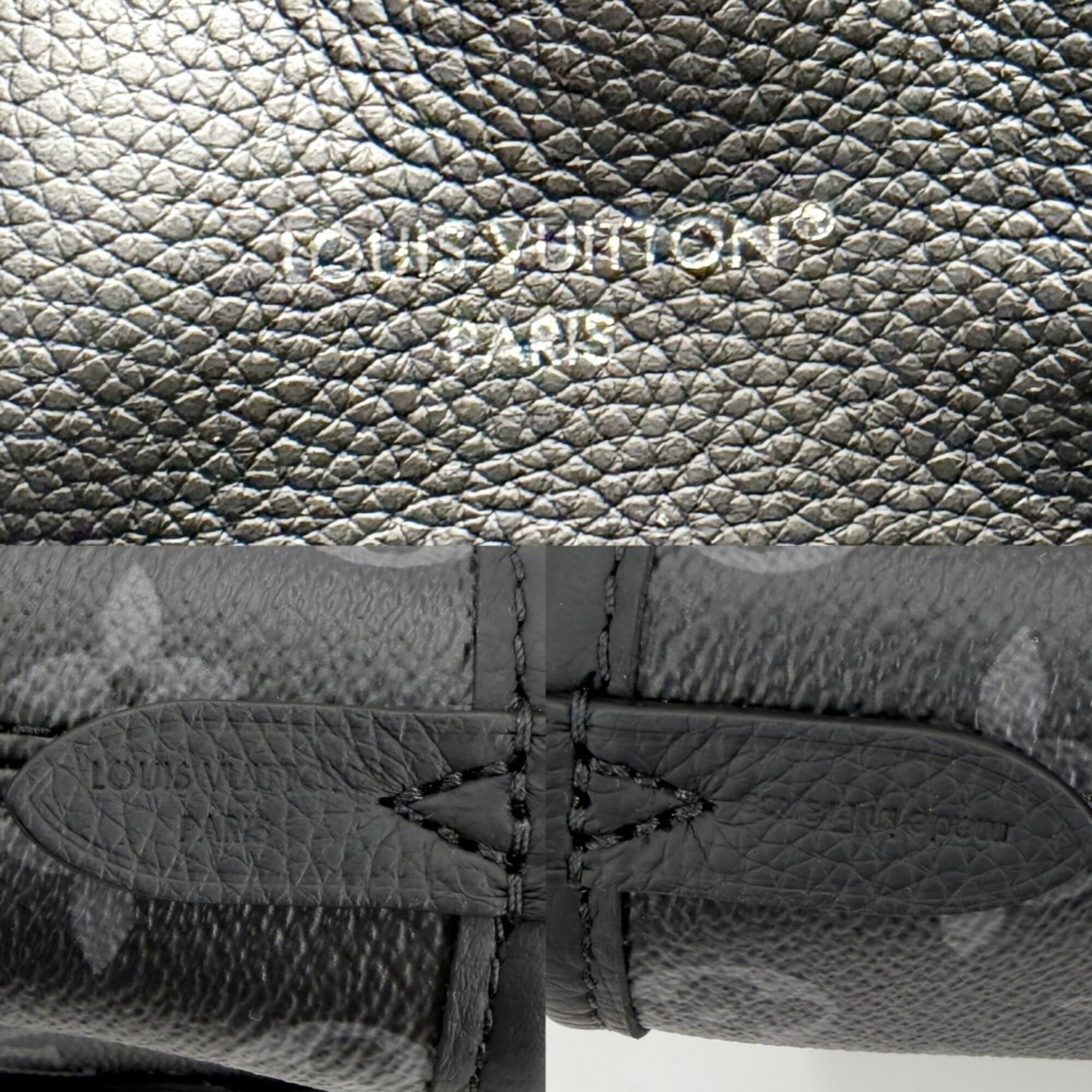 Louis Vuitton Women's Monogram Eclipse Neverfull Inside Out BB Handbag/Shoulder Bag, Reversible, Black, Silver Hardware, M15210 — Like New