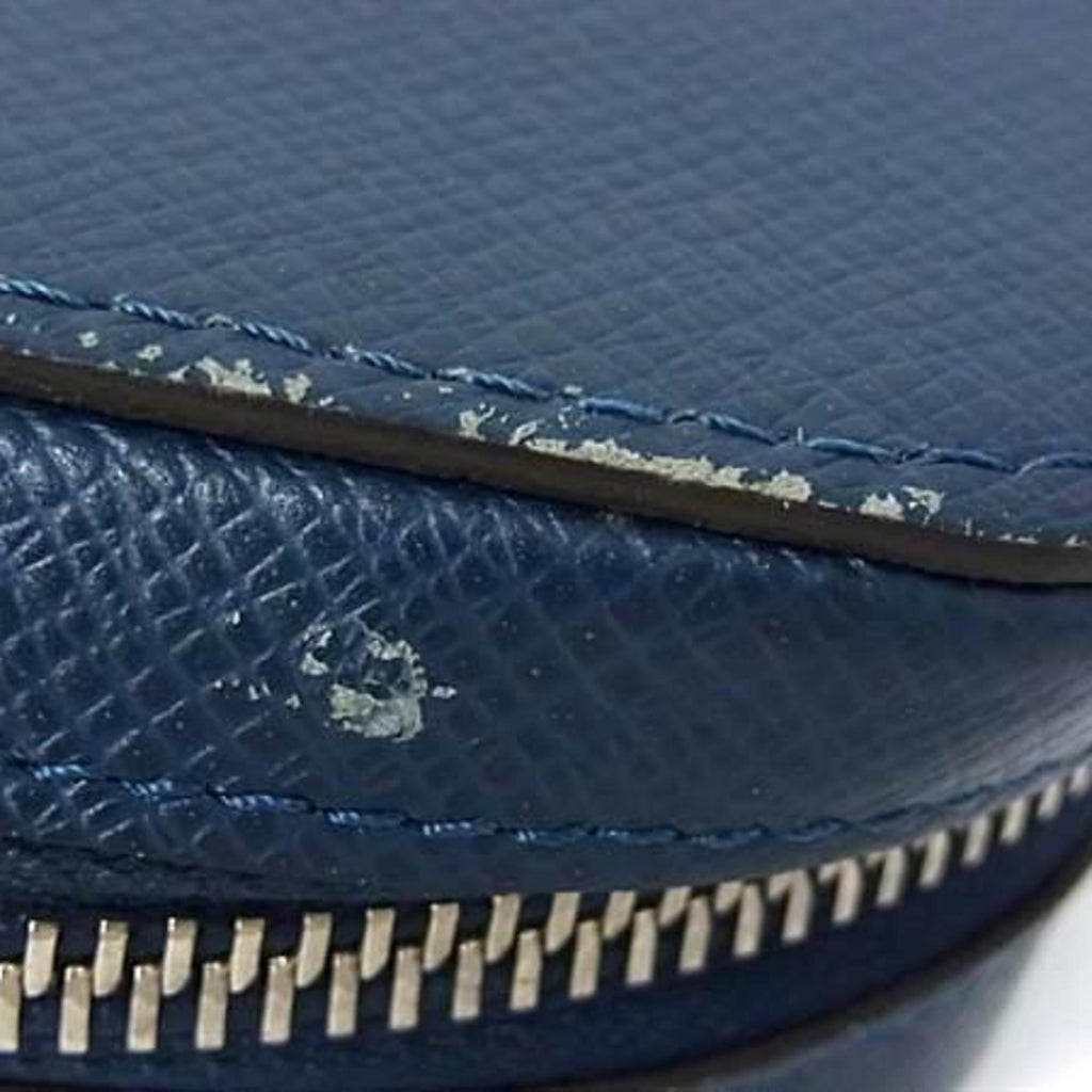 LOUIS VUITTON Zippy XL Wallet M44276 Blue Marine (Navy) Taiga Men's Round Long