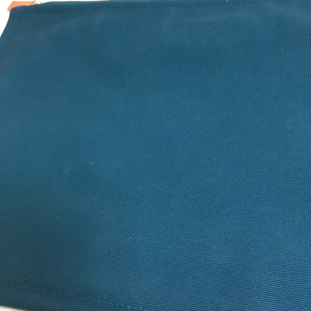 HERMES Hermes Bicycle Studs Velocipedi Flat Pouch GM Canvas Men's Women's Blue — New - Store Return