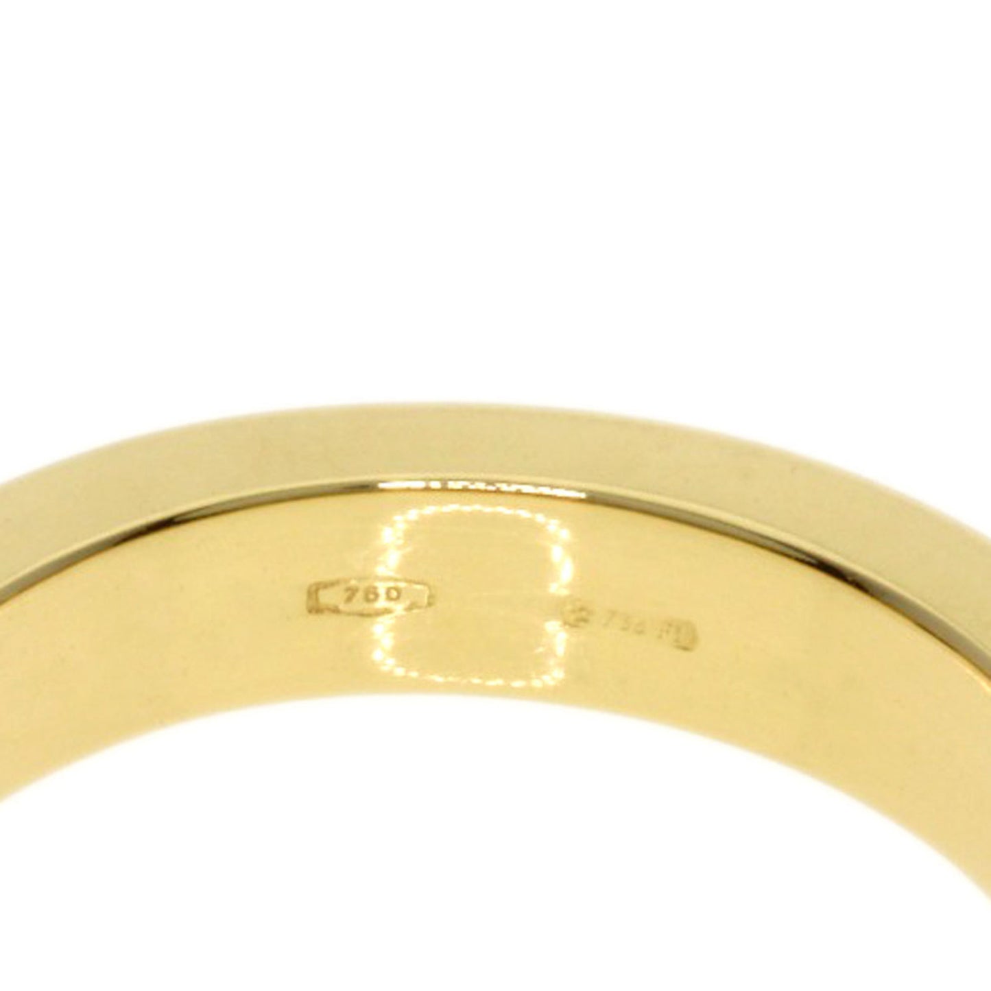 GUCCI 1P Diamond Ring, 18K Yellow Gold, Women's