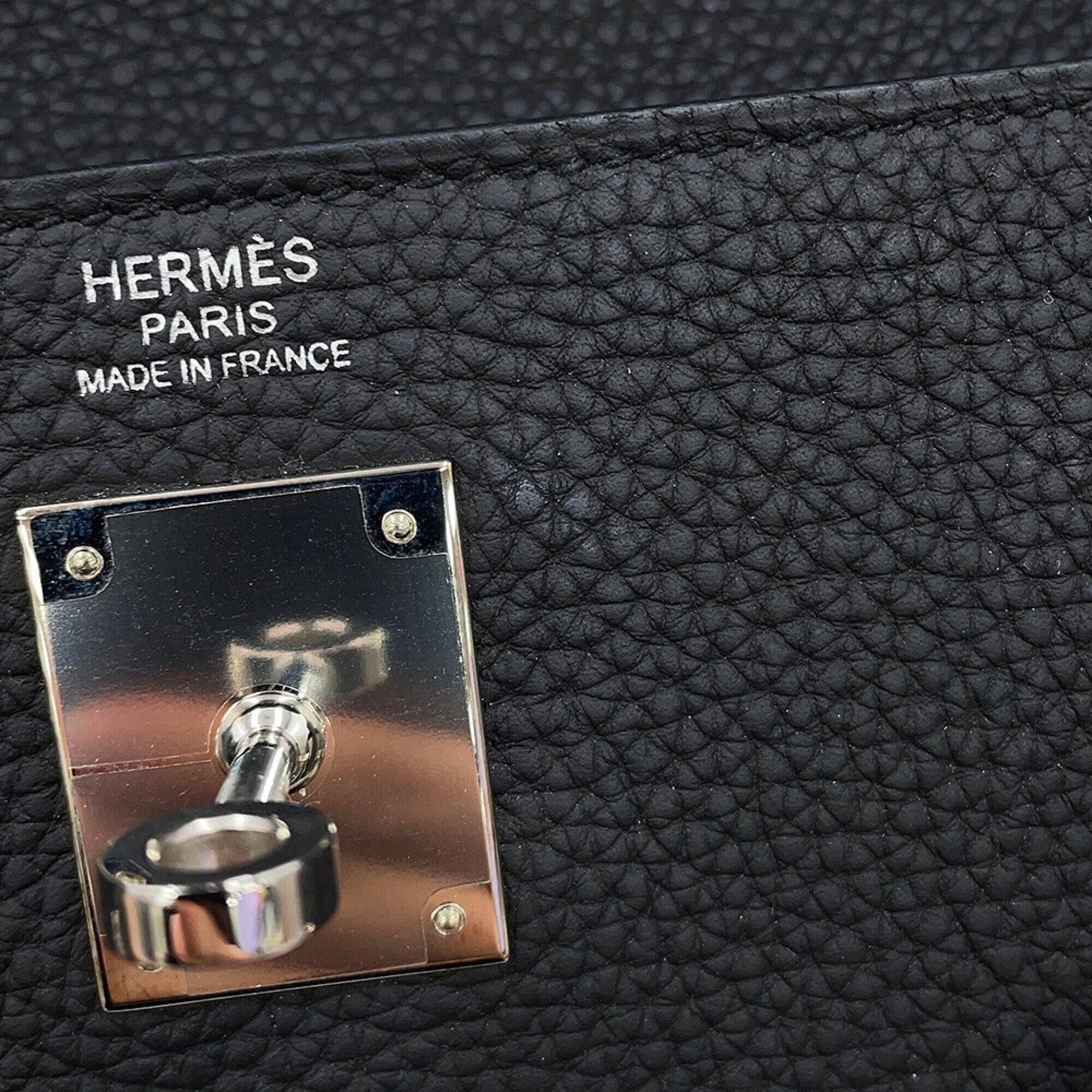 Hermes Kelly 32 Handbag, Black Togo Leather, C Stamp, 2-way Bag, Black, Kelly, Women's, HERMES — Like New