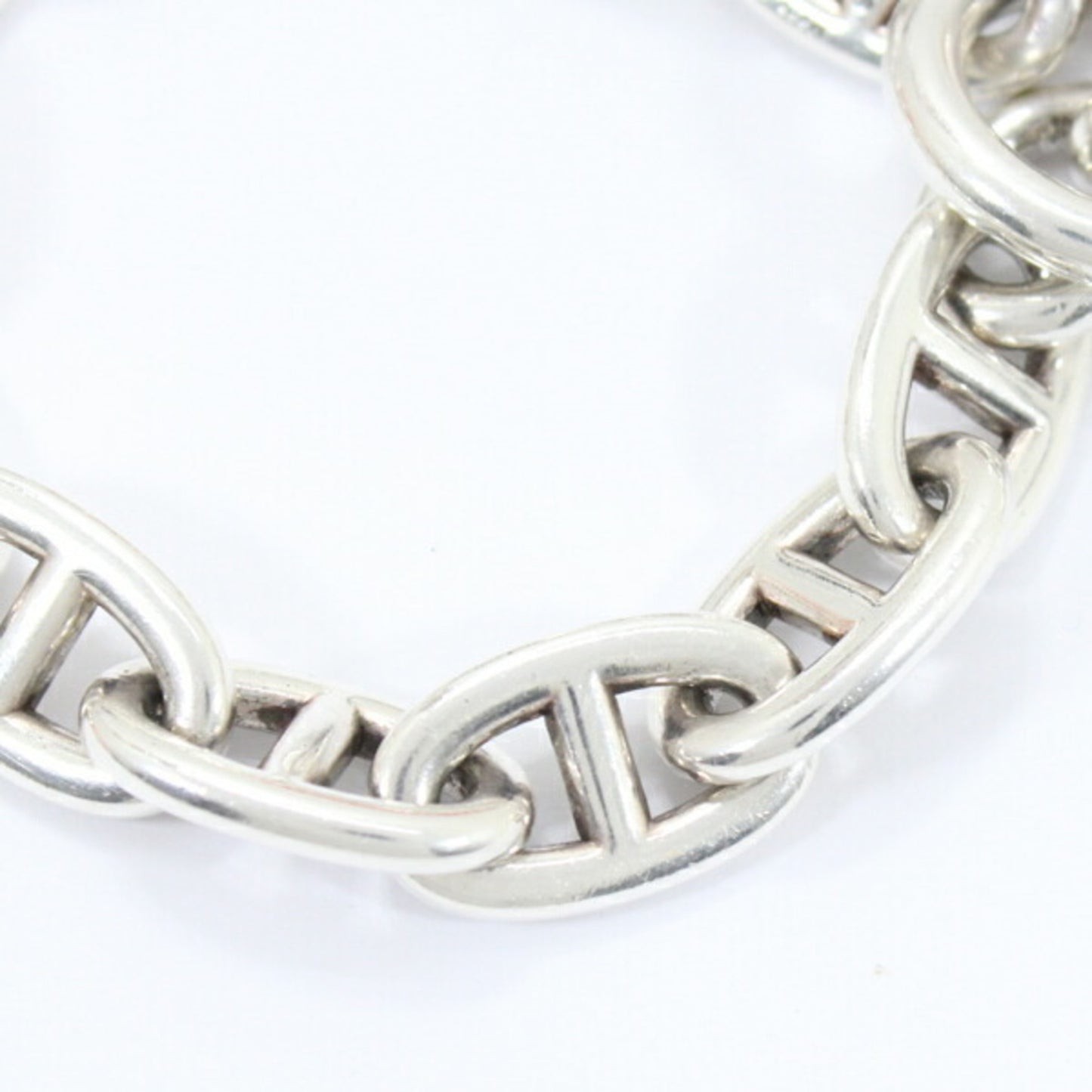 Hermes Bracelet Chaine d'Ancre TGM Chain 12 Links Silver 925 SV925 HERMES 12Links Men's Women's