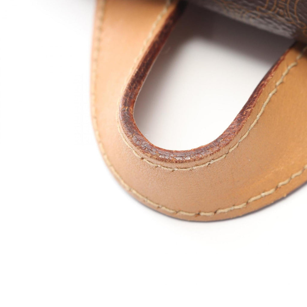 Celine Macadam Backpack, Coated Canvas and Leather, Women's, Brown