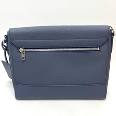LOUIS VUITTON M23709 LV Aerogram Takeoff Messenger Bag, Handbag, Crossbody Shoulder Leather, Men's, Blue, Atlantic Like New — Like New