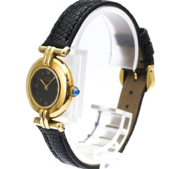CARTIER Must Colisee Vermeil Gold Plated Quartz Ladies Watch W1000753 — Good