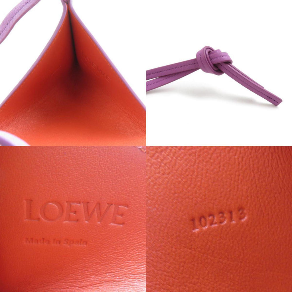 LOEWE Women's Leather Pouch, Purple, e61334a