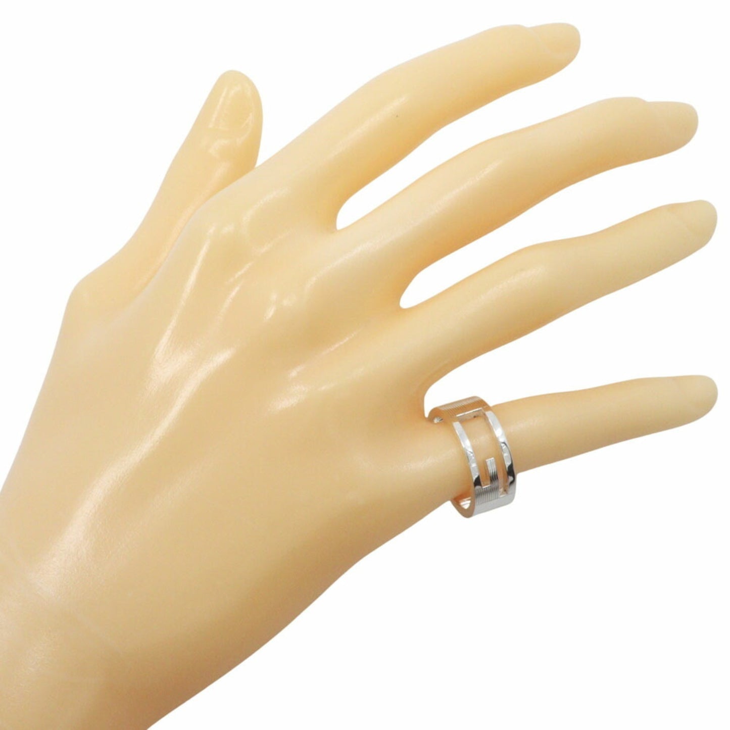 Gucci Branded G Ring, Size 13, 925 Sterling Silver, Approx. 7.9g, Women's, I213023109