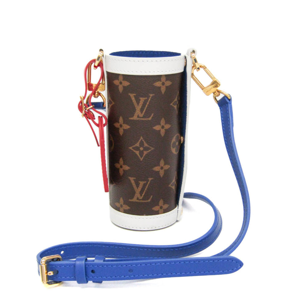 Louis Vuitton Monogram NBA Collaboration Flask Holder GI0565 Men,Women Shoulder Bag Blue,Brown,White — Like New