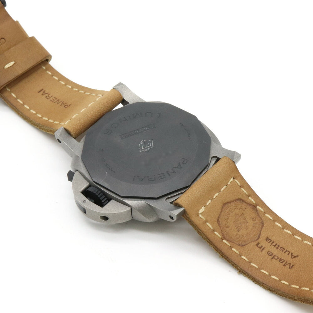 PANERAI Luminor Marina Tutto Grigio Titanium Carbotech Leather Strap Grey Dial Men's AT Automatic Watch PAM01662 — Very Good