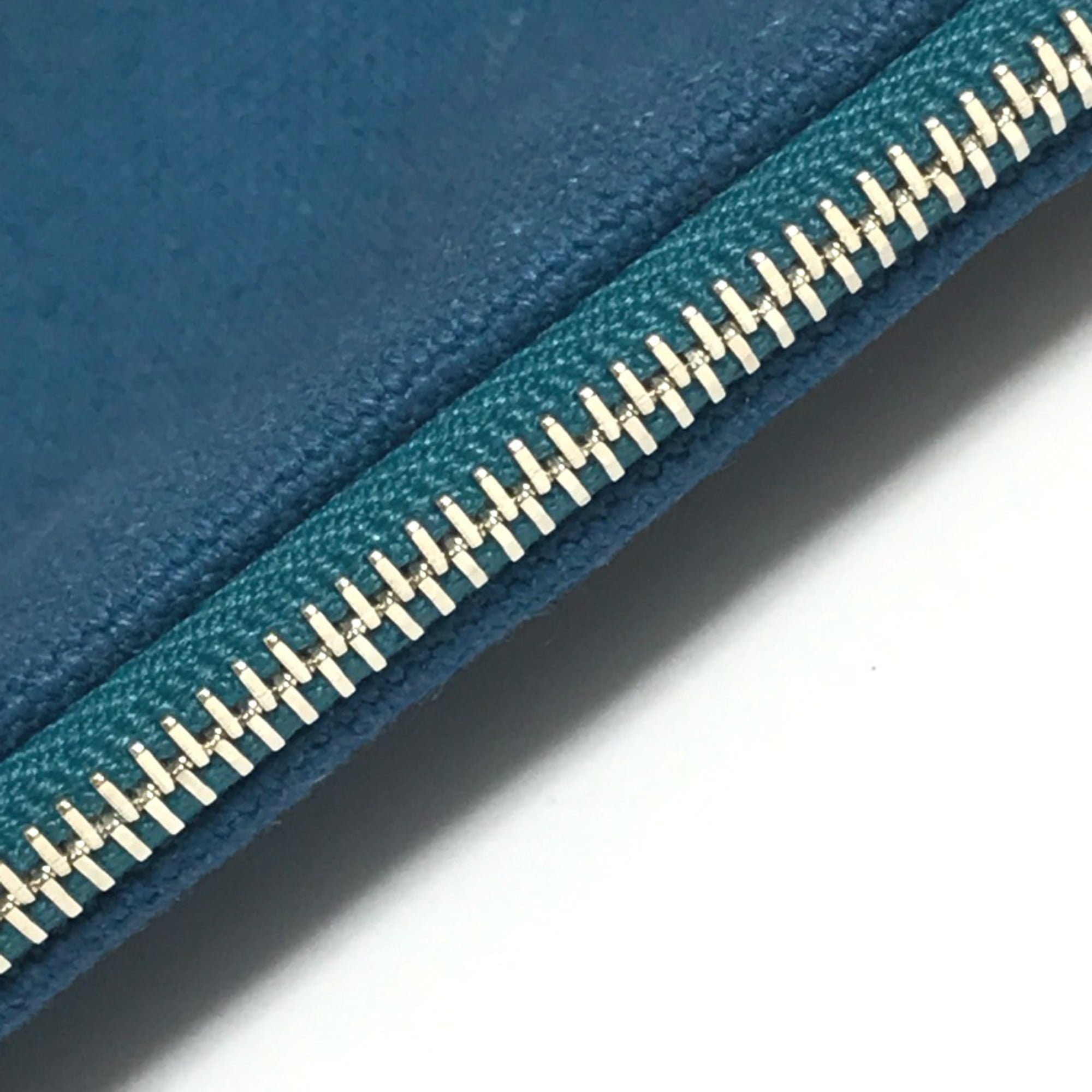HERMES Hermes Bicycle Studs Velocipedi Flat Pouch GM Canvas Men's Women's Blue — New - Store Return